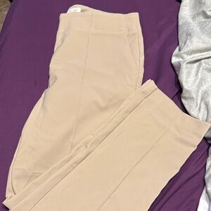 Beige straight Leg Pants